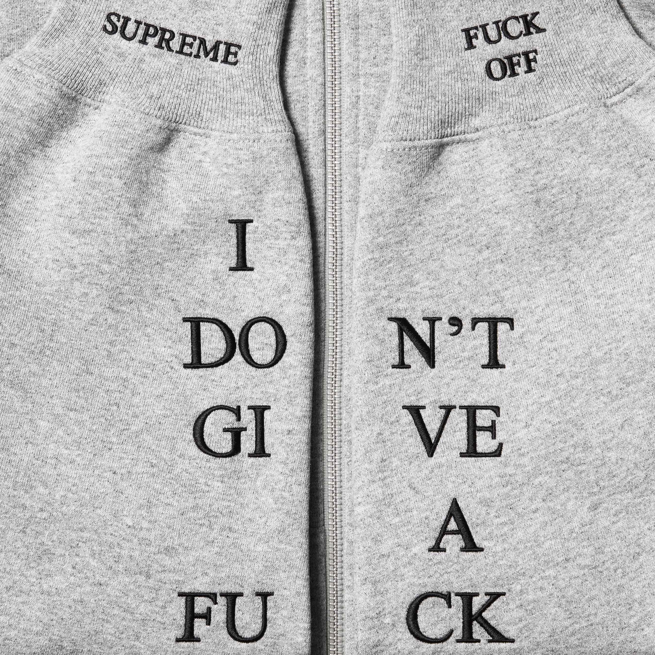 IDGAF Zip Up Hooded Sweatshirt view 4